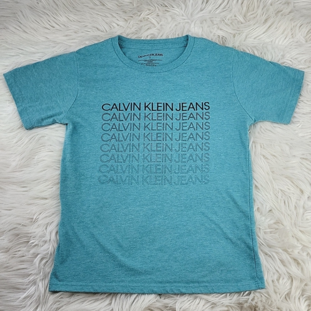 Calvin Klein Jean's Kids Teal Size 7 Tshirt